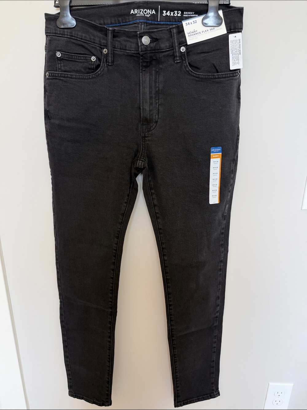 Arizona Jean Company Black Skinny Men’s Jeans 34x32